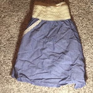 Denim Chambray Shorts